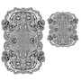 Mijölnir Juego de Alfombrillas de Baño Gris (2 Piezas) 50x60 cm y 60x100 cm